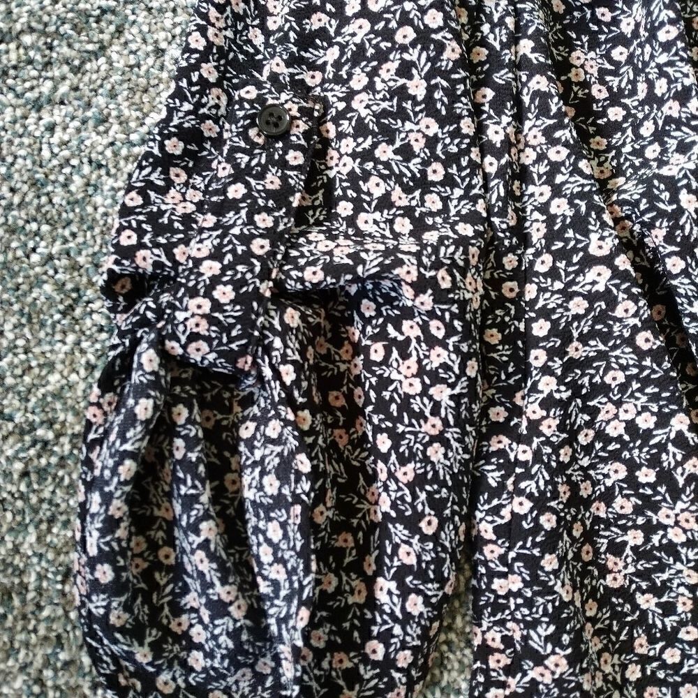 Hippie Rose Floral Hi-Low pullover Shirt Size S - Picture 4 of 6